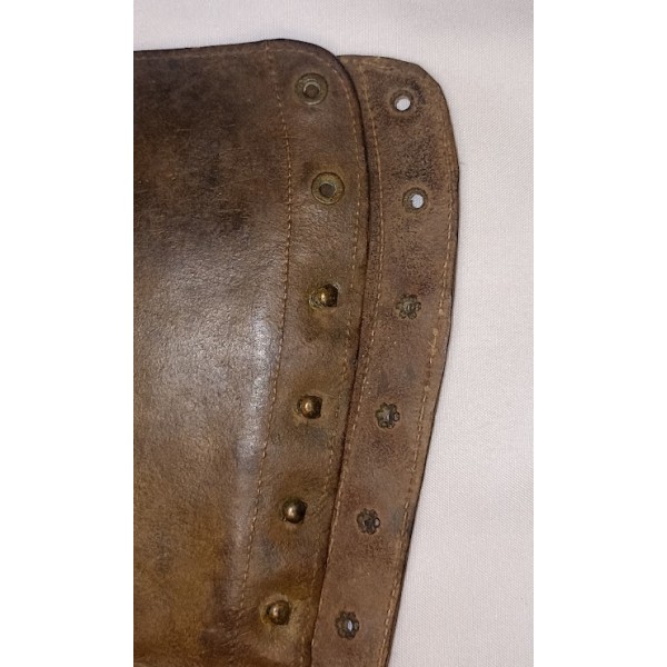 Guêtres cuir à lacet modèle Officier 1914 WW1