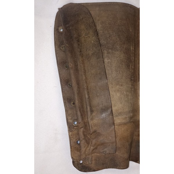 Guêtres cuir à lacet modèle Officier 1914 WW1