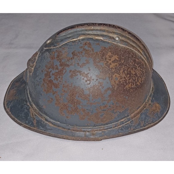 Casque Adrian modèle 1915 bleu horizon WW1